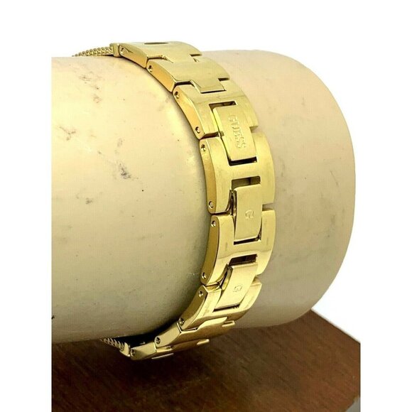 Guess Women's Watch U1197L5 Quartz Black Dial Gold Mesh Stainless Steel … - Picture 8 of 12